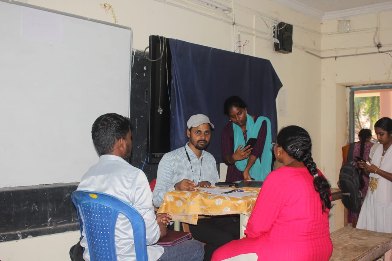 job mela held at VSRGDC movva